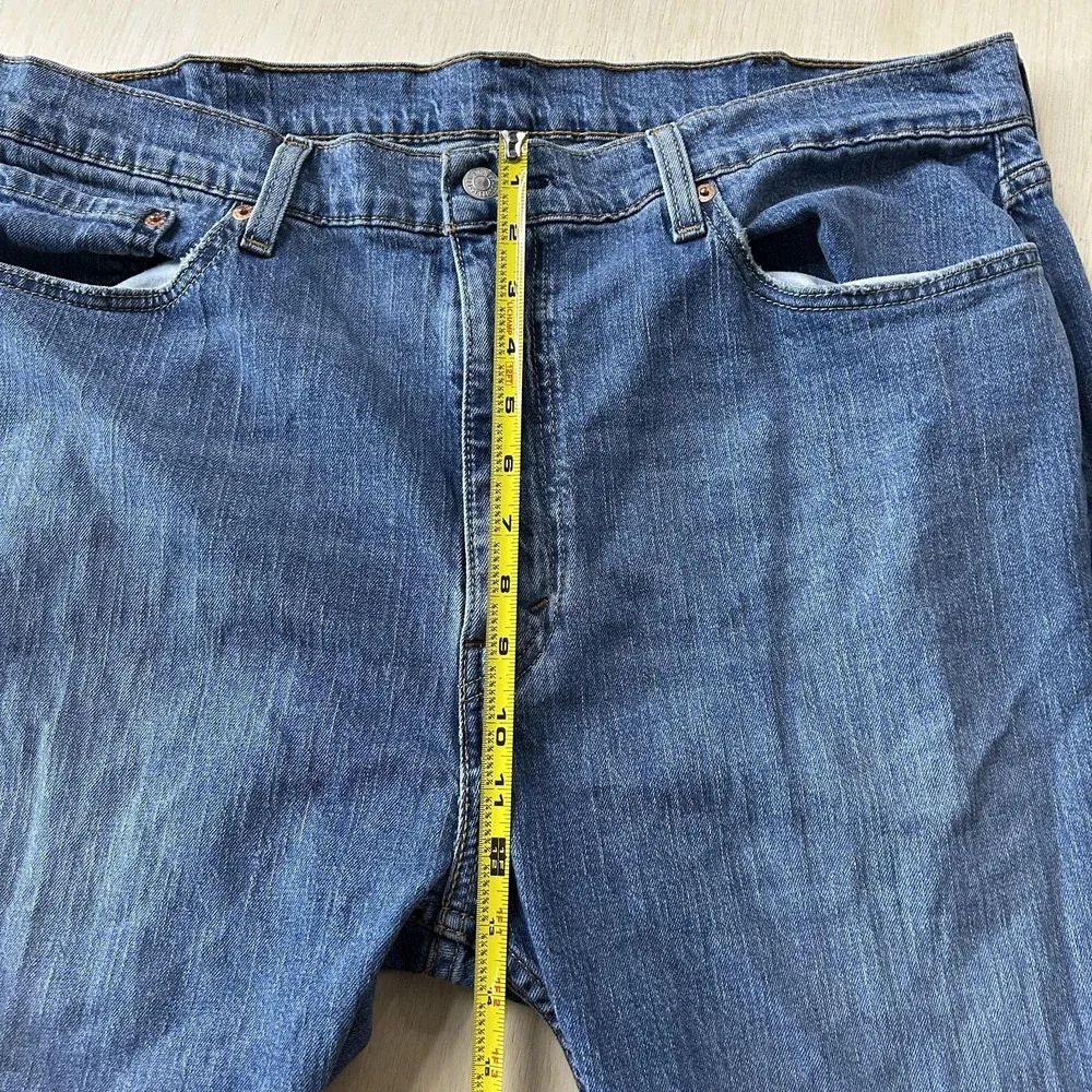 Levis 505 Jeans Mens 40x30 Medium Wash Blue Denim Regular Straight Casual